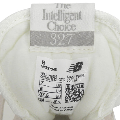 NEW BALANCE ニューバランス 新品同様 ローカットスニーカー 327 レディース オフホワイト 24cm 25年製 W327240 シューズ