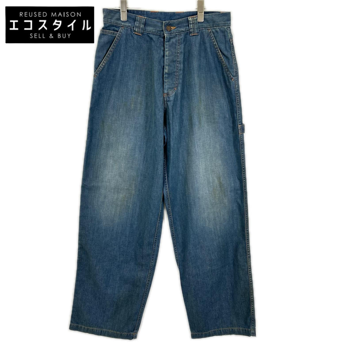 Maison margiela メゾンマルジェラ 24年製 S51LA0171 ブルー 加工ペインターパンツ ボトムス