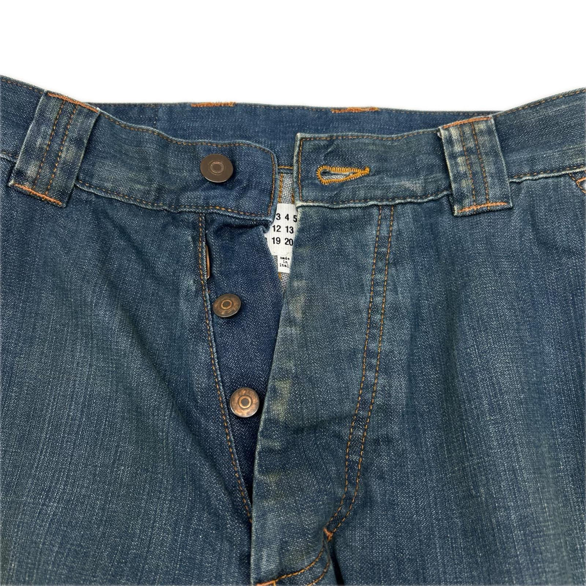 Maison margiela メゾンマルジェラ 24年製 S51LA0171 ブルー 加工ペインターパンツ ボトムス