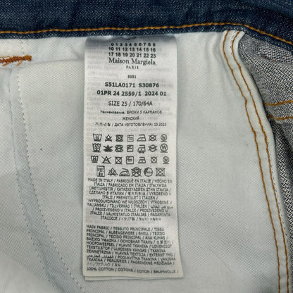 Maison margiela メゾンマルジェラ 24年製 S51LA0171 ブルー 加工ペインターパンツ ボトムス