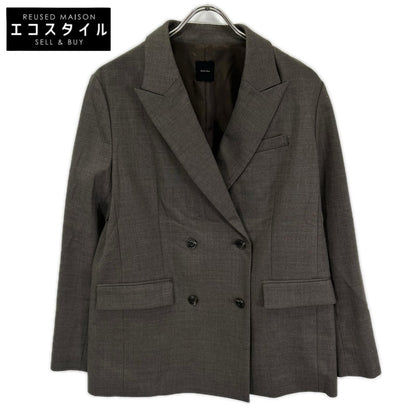 Spick&Span スピック＆スパン ブラウン ダブルクロスピークドラペル ジャケット ジャケット