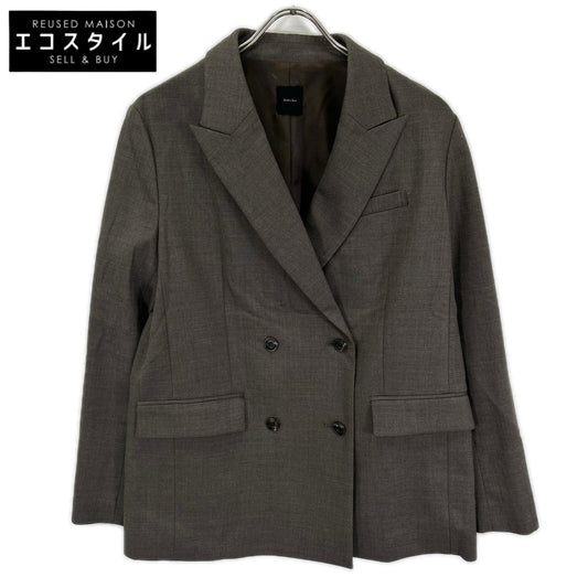 Spick&Span Spick & Span brown double-weave peak-lapel jacket jacket