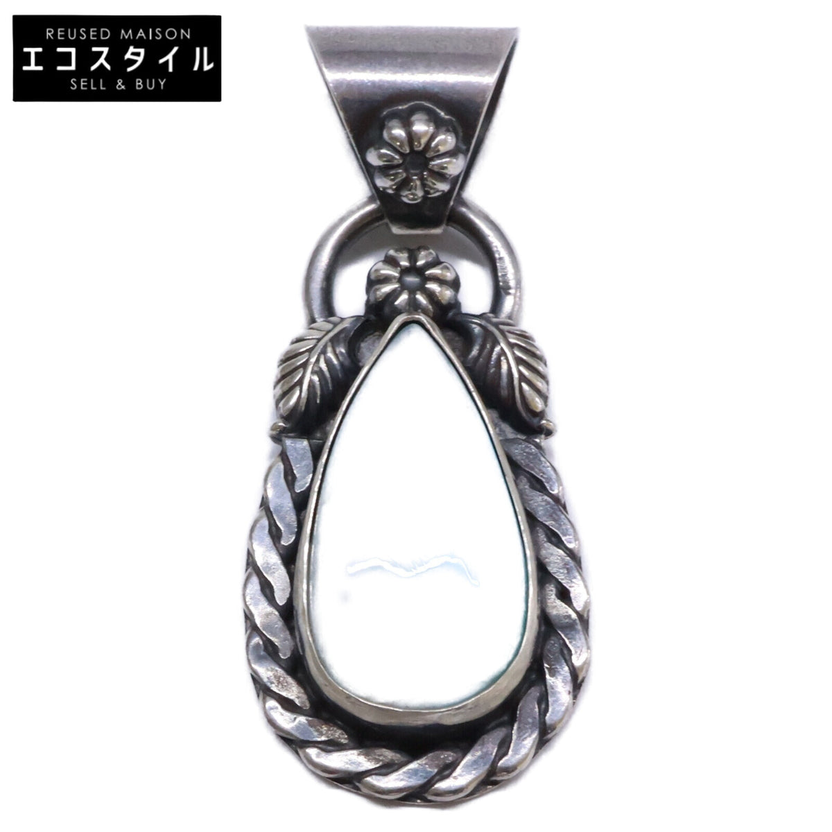ERICKA NICHOLAS BEGAY エリッカ ニコラス ビゲイ 【美品】SILVER 925 ラリマー ペンダントトップ