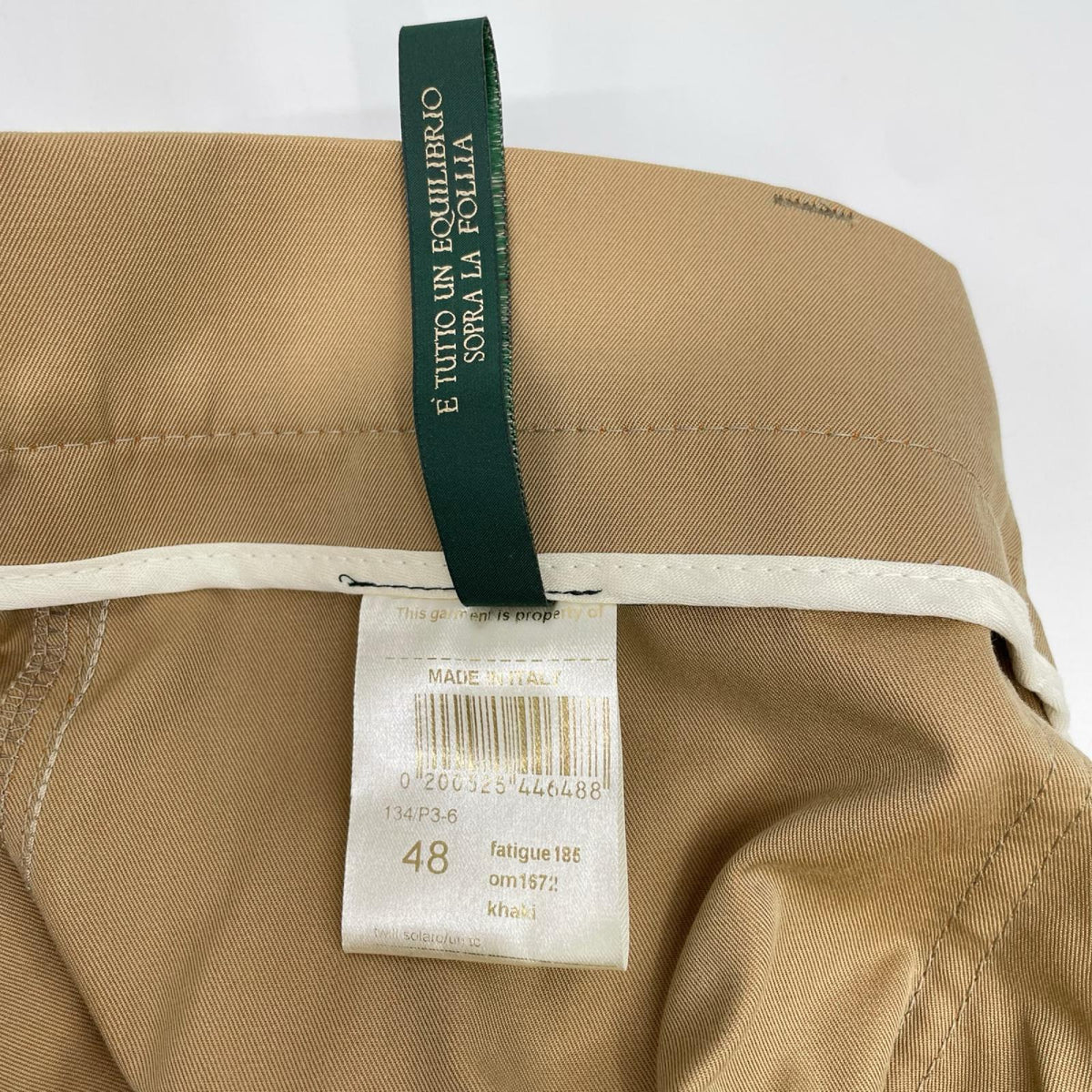 BERWICH ベルウィッチ OM1672 ベージュ コットン100% コットン100% ベイカーパンツ ベイカーパンツ ボトムス