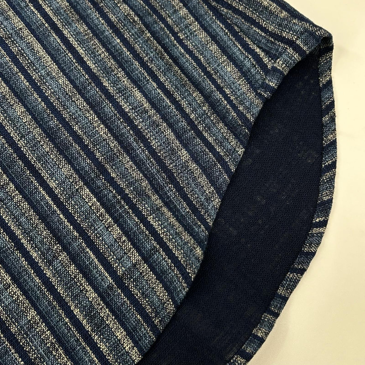 GLANSHIRT グランシャツ 5XGA00 G6681 ブルー コットン ストライプ長袖シャツ トップス