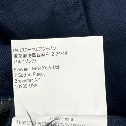 GLANSHIRT グランシャツ 5XGA00 G6681 ブルー コットン ストライプ長袖シャツ トップス