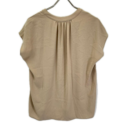 theory luxe セオリーリュクス 03-5208246 25SS ベージュ FLOW LITZY BLOUSE フレンチスリーブブラウス トップス