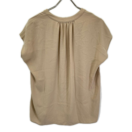 theory luxe セオリーリュクス 03-5208246 25SS ベージュ FLOW LITZY BLOUSE フレンチスリーブブラウス トップス