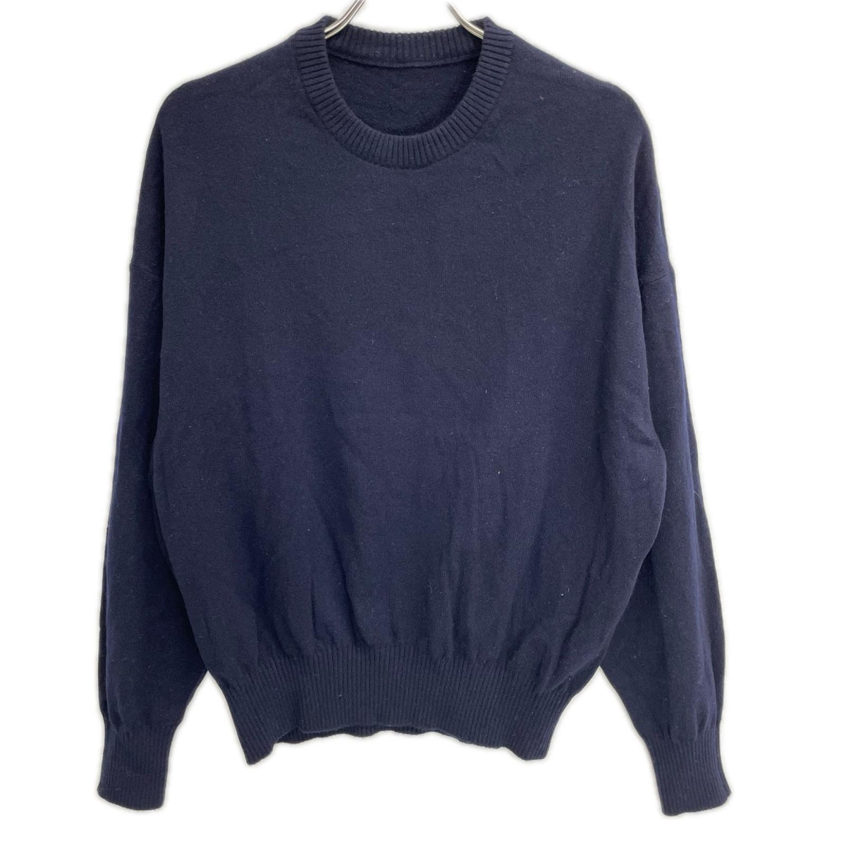 Deuxieme Classe ドゥーズィエムクラス 24AW ネイビー カシミヤ混 JUSPER クルーネック プルオーバー トップス