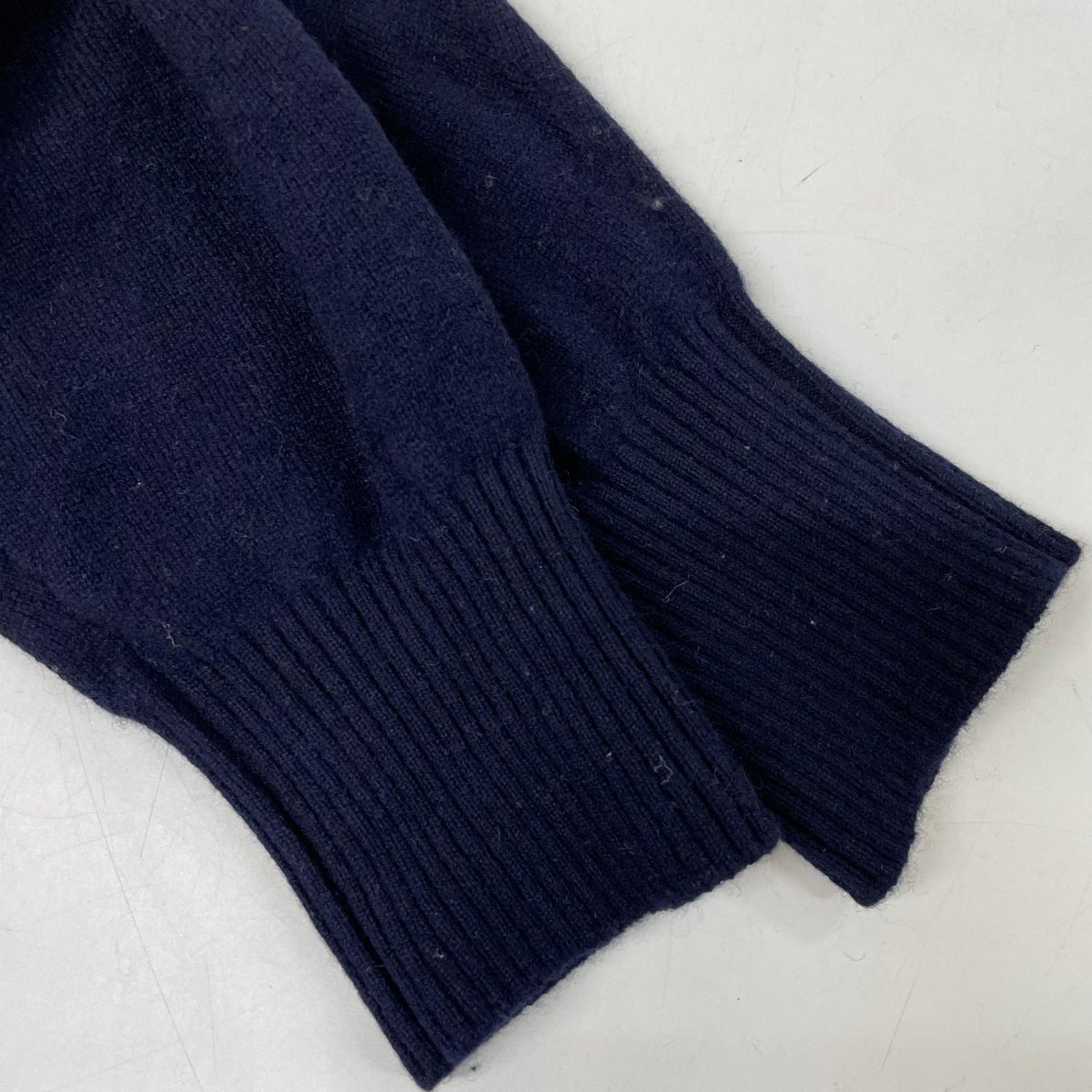 Deuxieme Classe ドゥーズィエムクラス 24AW ネイビー カシミヤ混 JUSPER クルーネック プルオーバー トップス