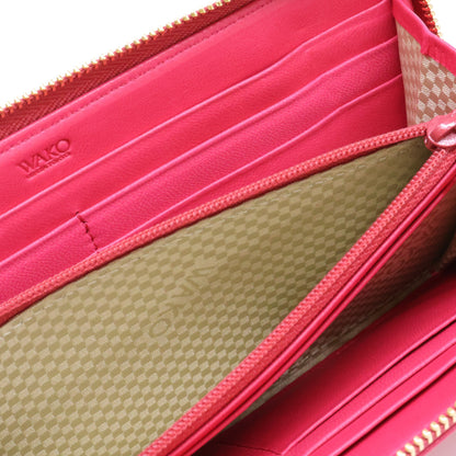 WAKO 和光 【新品同様】0540204414 レザー編み込み L字ファスナー 長財布 長財布（小銭入れあり）