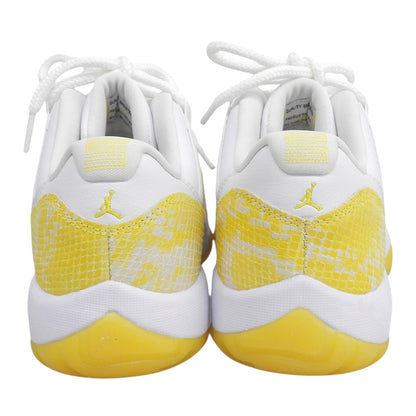 NIKE ナイキ 新品同様 Air Jordan 11 Retro Low Yellow Snake Skin シューズ メンズ ホワイト×イエロー 26.5cm AH7860-107 シューズ