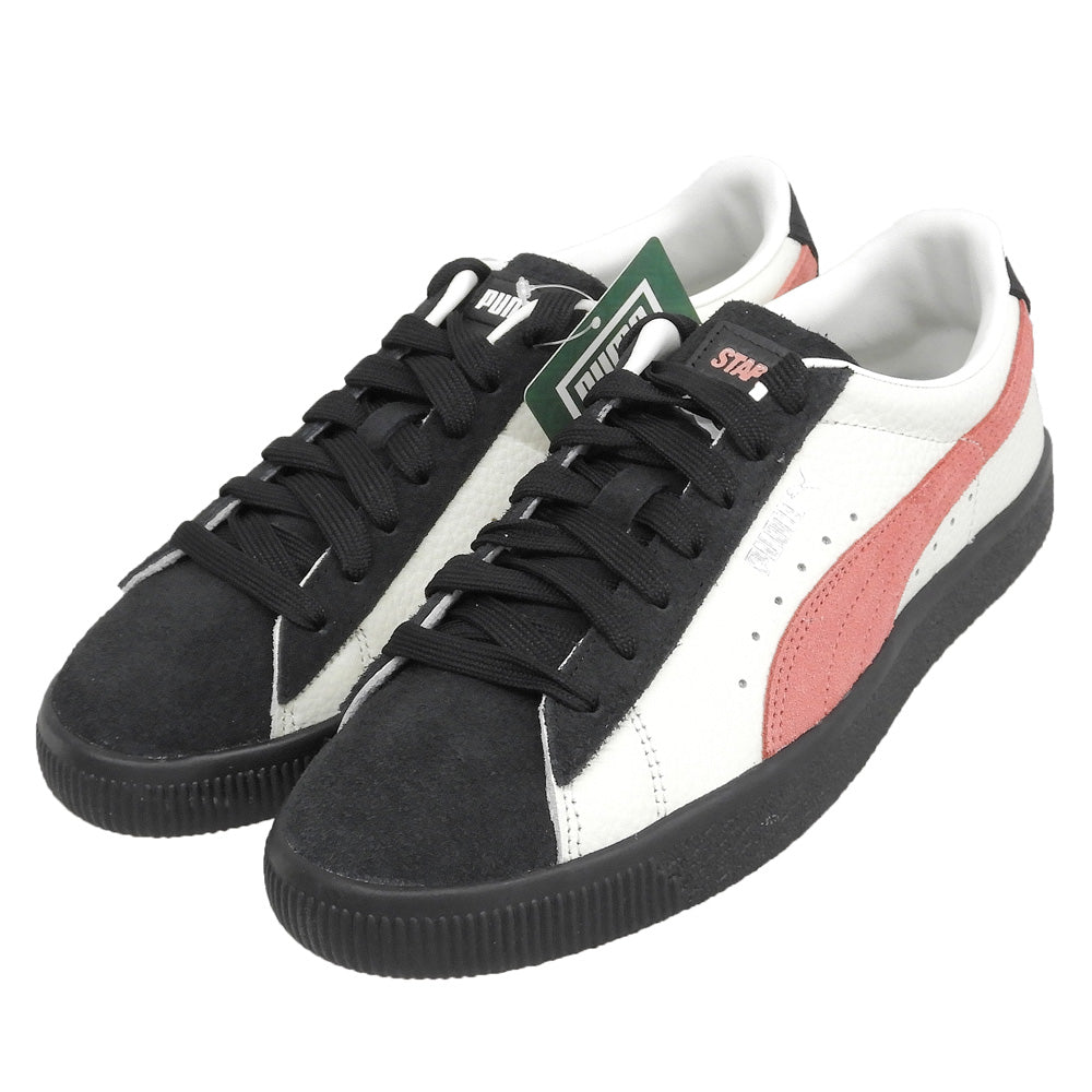 PUMA プーマ 新品同様 プーマスウェード シューズ メンズ ベージュ/ブラック/スモークピンク 26.5cm 390478-01 シューズ