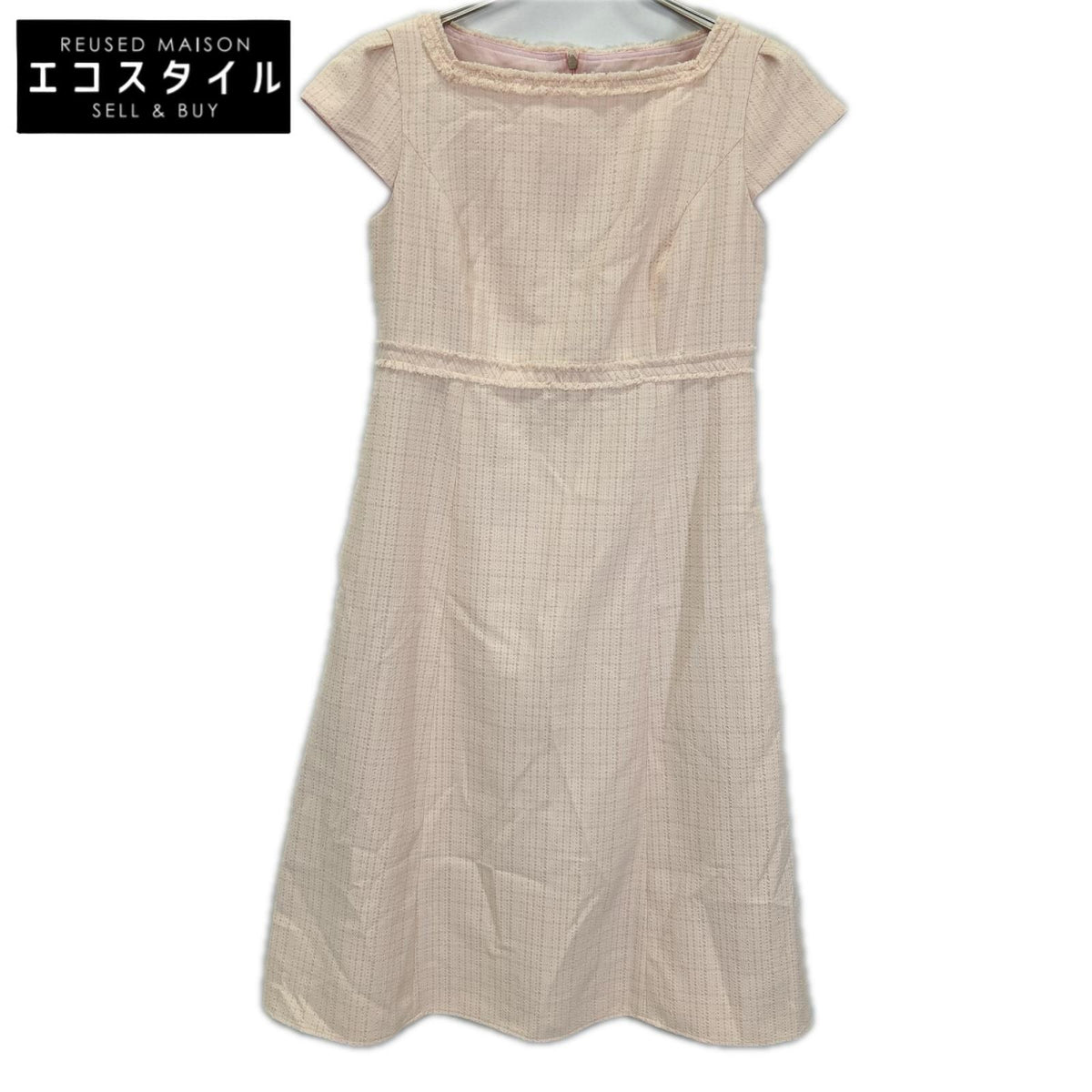 TOCCA トッカ 25AW ベージュ BE HAPPY バックジップ ドレスワンピース ワンピース