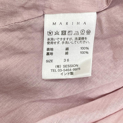 MARIHA マリハ ラベンダーピンク コットン 夏の月影のドレス ノースリーブワンピース ワンピース