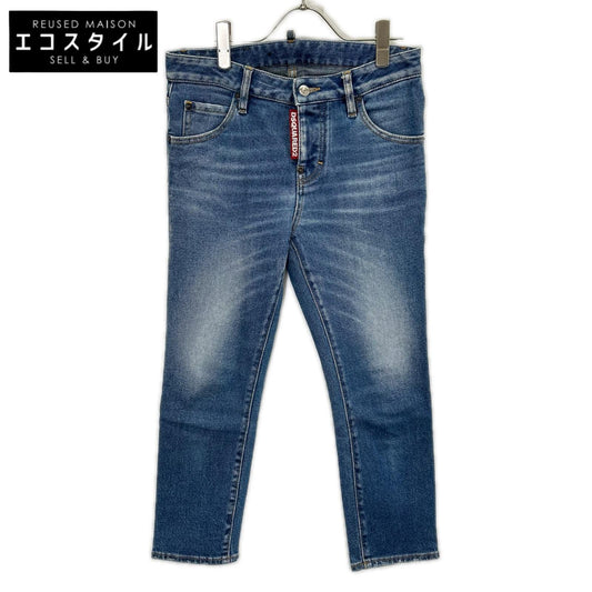 DSQUARED2 ディースクエアード S75LB0276 インディゴブルー Cool Girl Cropped Jean クロップド デニム パンツ ボトムス