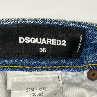 DSQUARED2 ディースクエアード S75LB0276 インディゴブルー Cool Girl Cropped Jean クロップド デニム パンツ ボトムス