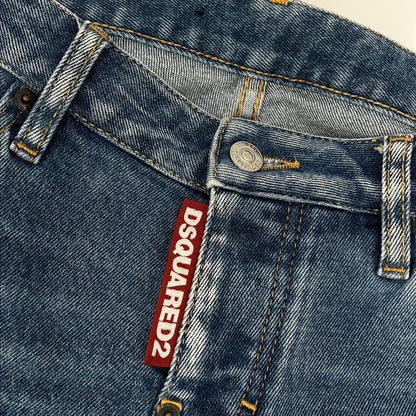 DSQUARED2 ディースクエアード S75LB0276 インディゴブルー Cool Girl Cropped Jean クロップド デニム パンツ ボトムス