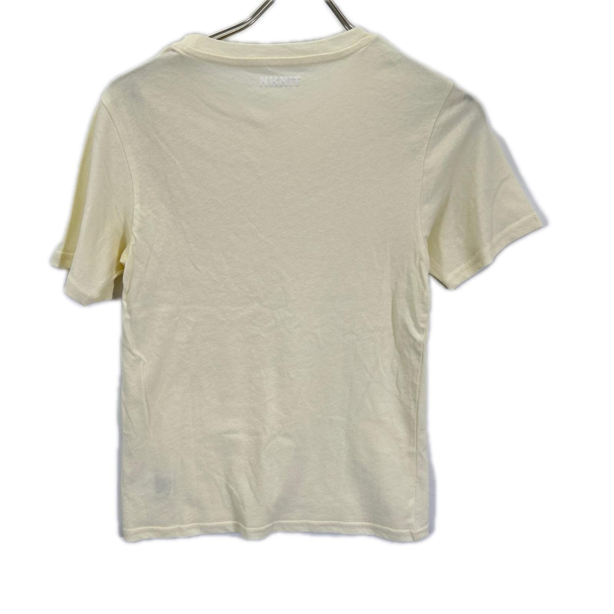 NKNIT ンニット N26SS-301 イエロー&ホワイト クルーネック半袖Tシャツ2枚セット トップス