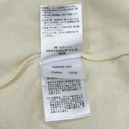 NKNIT ンニット N26SS-301 イエロー&ホワイト クルーネック半袖Tシャツ2枚セット トップス
