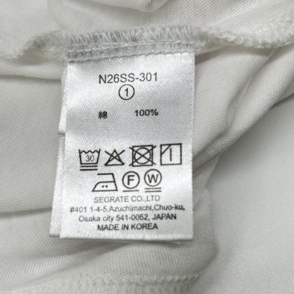 NKNIT ンニット N26SS-301 イエロー&ホワイト クルーネック半袖Tシャツ2枚セット トップス