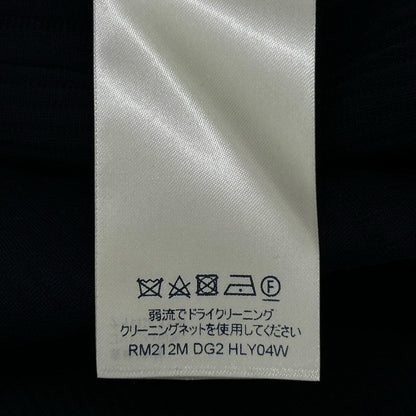 LOUIS VUITTON ルイヴィトン 21AW ネイビー コットン×ナイロン エンボスLVロゴ ストライプ クルーネック スウェット トップス トップス