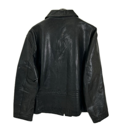 POLObyRalphLauren ポロラルフローレン 90's ブラック レザー ジップアップジャケット ジャケット