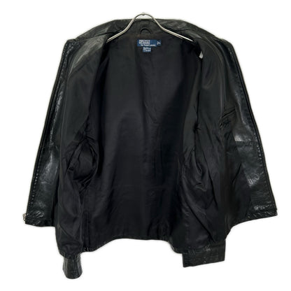 POLObyRalphLauren ポロラルフローレン 90's ブラック レザー ジップアップジャケット ジャケット
