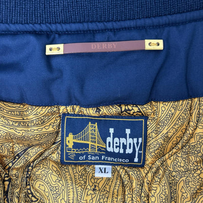 derby of san francisco ダービーオブサンフランシスコ ネイビー×イエロー 総柄インナー ダービージャケット ジャケット