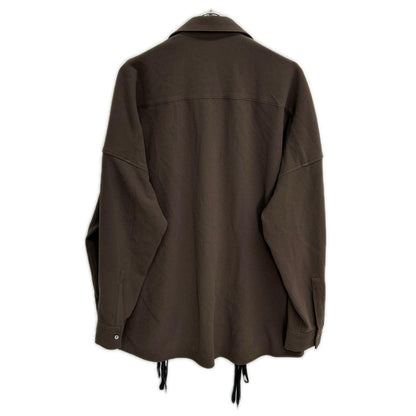 SHAREEF シャリーフ 22713023 ブラウン W-FACE GEORGETTE LACE-UP SHIRTS トップス