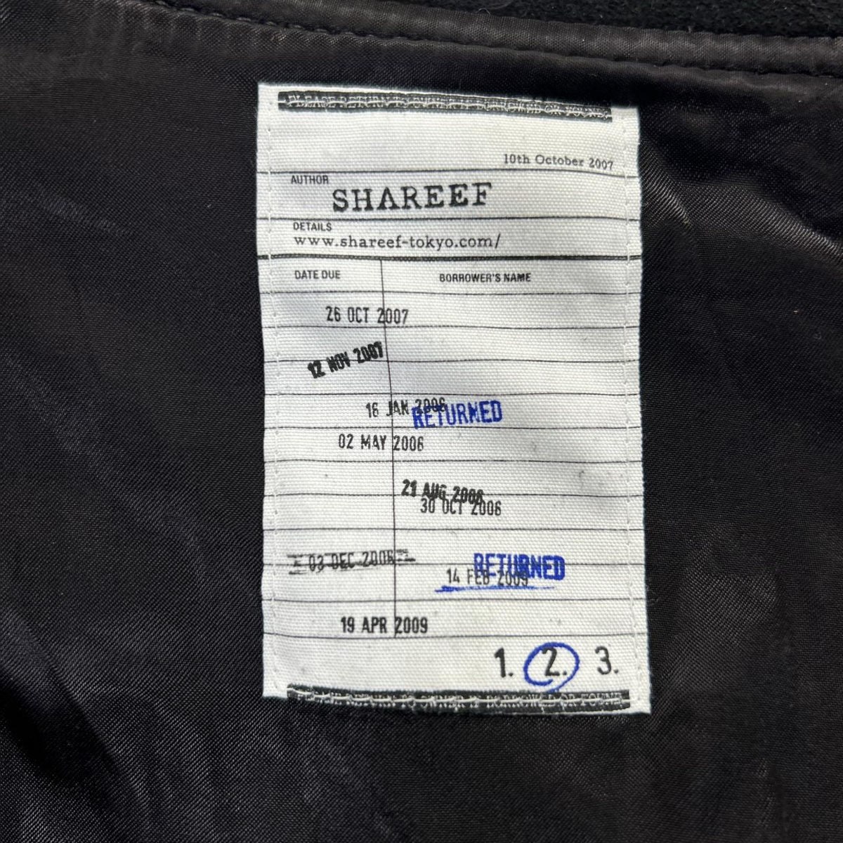SHAREEF シャリーフ 18311004 ブラック×イエロー シープレザー ダブルジップブルゾン ジャケット