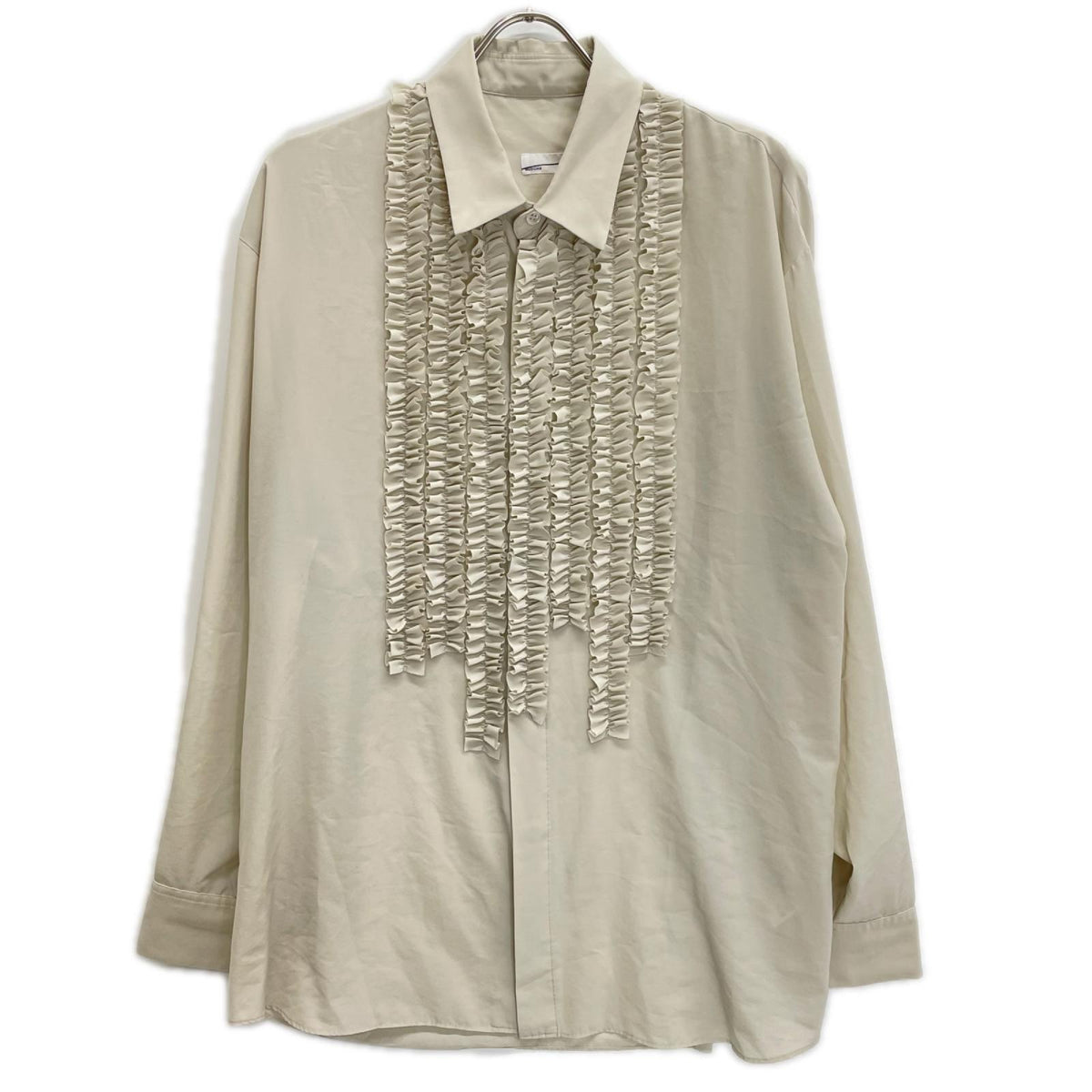 LAD MUSICIAN ラッドミュージシャン 2123-104 ベージュ ポリエステル DECHINE FRILL SHIRT/デシンフリルシャツ トップス