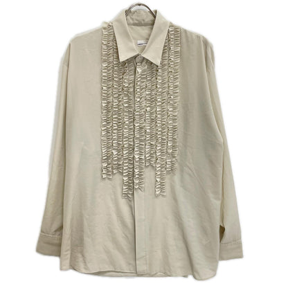 LAD MUSICIAN ラッドミュージシャン 2123-104 ベージュ ポリエステル DECHINE FRILL SHIRT/デシンフリルシャツ トップス