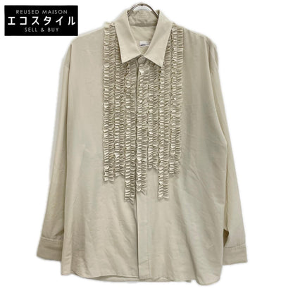 LAD MUSICIAN ラッドミュージシャン 2123-104 ベージュ ポリエステル DECHINE FRILL SHIRT/デシンフリルシャツ トップス