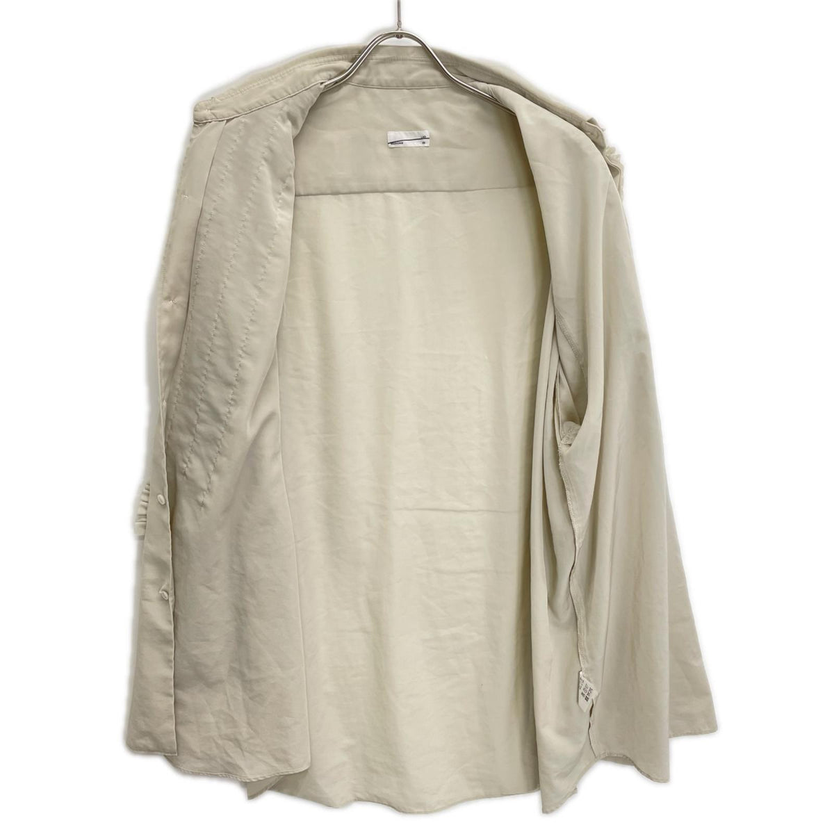 LAD MUSICIAN ラッドミュージシャン 2123-104 ベージュ ポリエステル DECHINE FRILL SHIRT/デシンフリルシャツ トップス