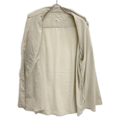 LAD MUSICIAN ラッドミュージシャン 2123-104 ベージュ ポリエステル DECHINE FRILL SHIRT/デシンフリルシャツ トップス