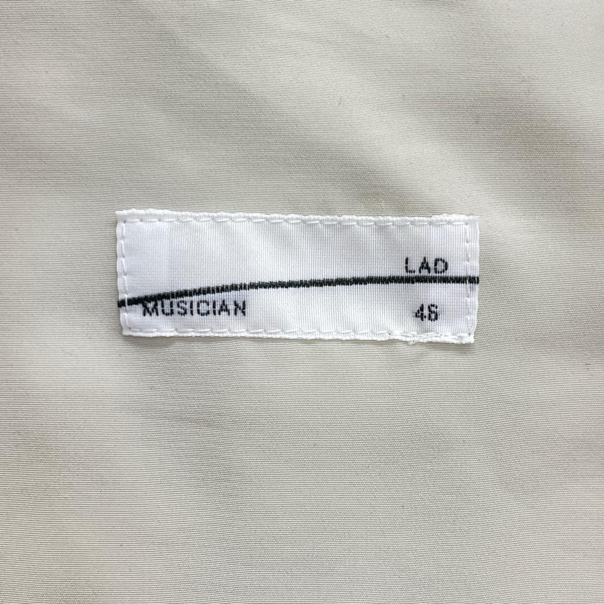 LAD MUSICIAN ラッドミュージシャン 2123-104 ベージュ ポリエステル DECHINE FRILL SHIRT/デシンフリルシャツ トップス