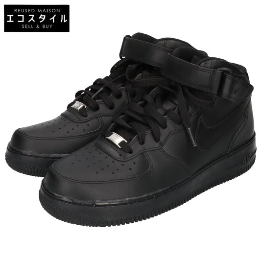 NIKE ナイキ ブラック エアフォース1ミッド '07 ミドルカットスニーカー シューズ