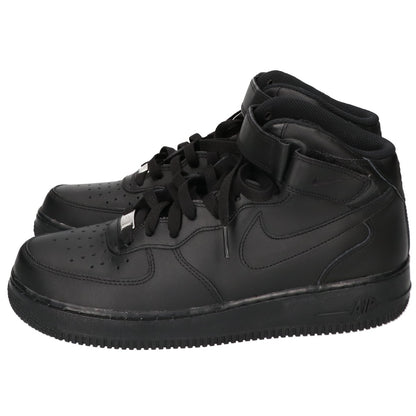 NIKE ナイキ ブラック エアフォース1ミッド '07 ミドルカットスニーカー シューズ