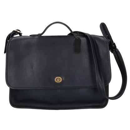 COACH コーチ オールドコーチ 066-9211 ターンロック レザー フラップ ショルダーバッグ