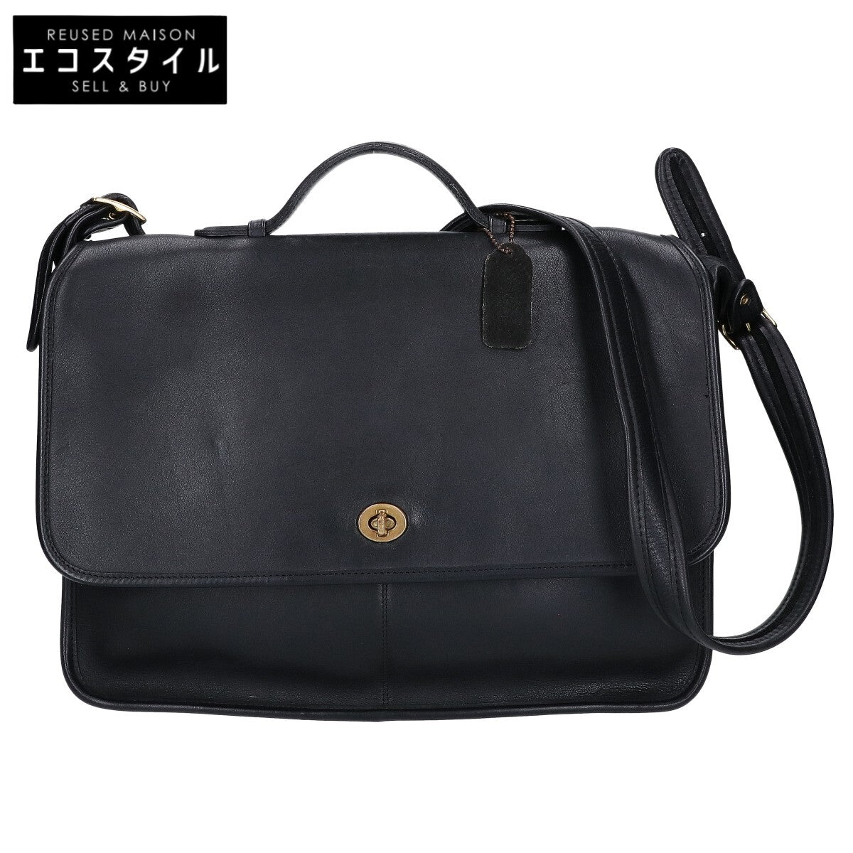 COACH コーチ オールドコーチ 066-9211 ターンロック レザー フラップ ショルダーバッグ