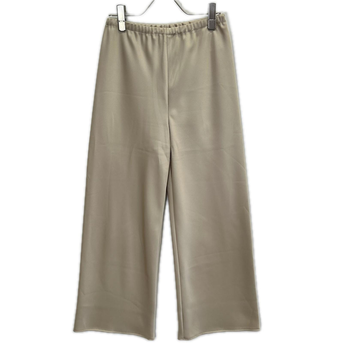 Plage プラージュ 26SS 26-030-922-1260 Satin Bias Relax ゴールド ドローストリング イージーストレートパンツ ボトムス