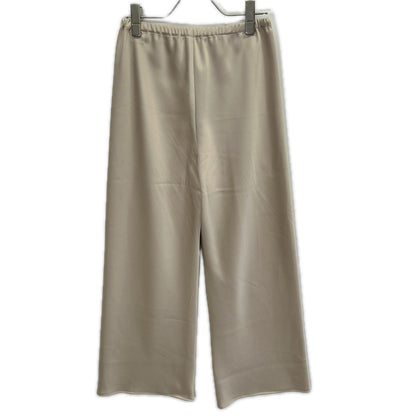 Plage プラージュ 26SS 26-030-922-1260 Satin Bias Relax ゴールド ドローストリング イージーストレートパンツ ボトムス