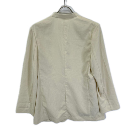 Plage プラージュ 26SS 26-010-922-2010 ベージュ ポリエステル フリンジ加工 ライトノーカラージャケット スーツ セットアップ