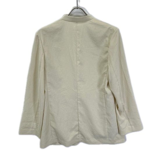 Plage プラージュ 26SS 26-010-922-2010 ベージュ ポリエステル フリンジ加工 ライトノーカラージャケット スーツ セットアップ