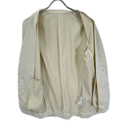 Plage プラージュ 26SS 26-010-922-2010 ベージュ ポリエステル フリンジ加工 ライトノーカラージャケット スーツ セットアップ