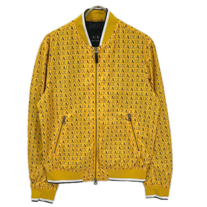ARMANI EXCHANGE アルマーニエクスチェンジ 6GZB59 ZNPCZ イエロー ナイロン ロゴ総柄ブルゾン ジャケット
