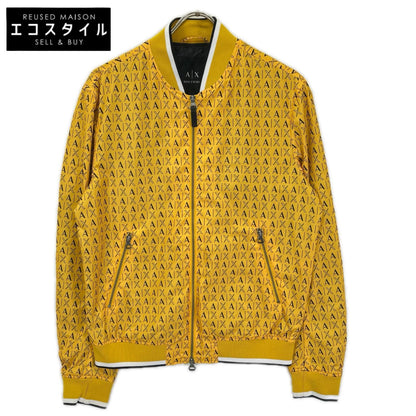 ARMANI EXCHANGE アルマーニエクスチェンジ 6GZB59 ZNPCZ イエロー ナイロン ロゴ総柄ブルゾン ジャケット