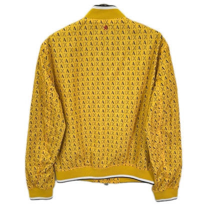 ARMANI EXCHANGE アルマーニエクスチェンジ 6GZB59 ZNPCZ イエロー ナイロン ロゴ総柄ブルゾン ジャケット