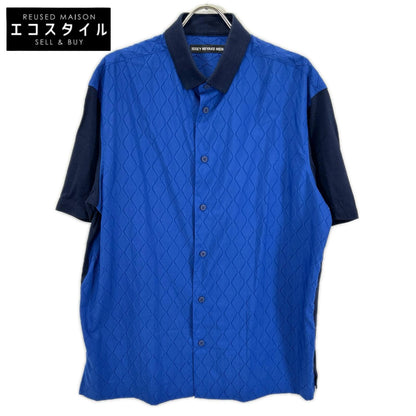 ISSEY MIYAKE MEN イッセイミヤケメン ME61JJ167 ネイビー×ブルー 半袖ポロシャツ トップス